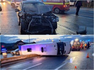 Șase persoane rănite în accidentul de la Veștem