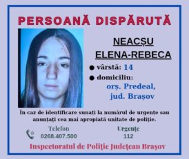 Rebeca a dispărut după ce a plecat la școală. Poliția cere ajutorul cetățenilor