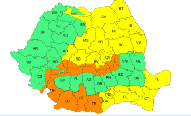 Cod galben și cod portocaliu de vreme severă în Munții Făgăraș și Bucegi