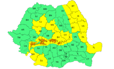 ANM a emis mai multe avertizări meteo pentru vânt, viscol puternic și vizibilitate redusă