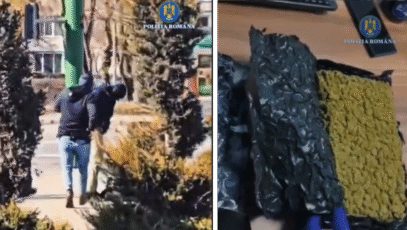 VIDEO: Brașovean prins în timp ce voia să vândă canabis
