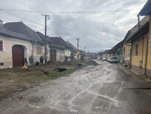 Lucrări edilitare în Sâmbăta de Jos