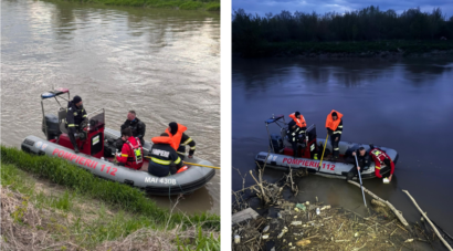 Persoană înecată în Olt, căutată de pompierii brașoveni și sibieni