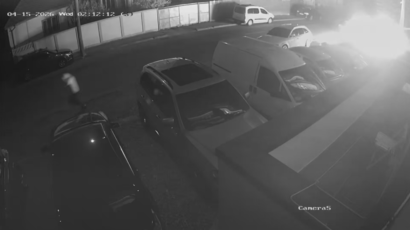 Mașina de pe strada Parcului a fost incendiată intenționat, confirmă Poliția