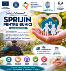 Sprijin pentru bunici – proiect social european pentru seniorii din Sâmbăta de Sus