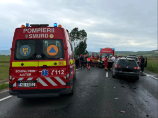 Carambolul de la Avrig a fost declanșat de un șofer de 62 de ani, care nu a păstrat distanța