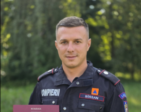 Pompier din Făgăraș, decorat de MAI după ce a salvat un bărbat de la înec în timpul liber