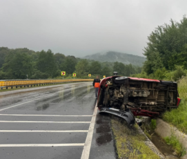 Cinci persoane accidentate pe DN 1, la Perșani
