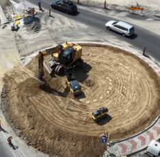 Când se vor finaliza lucrările de amenajare a sensului giratoriu de la Avrig