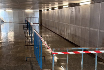 Pasajul pietonal din centrul orașului, deschis parțial. Lucrările continuă