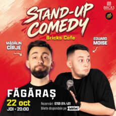 Stand-up comedy cu Mădălin Cîrje și Eduard Moise, la BRICKS Brasserie & Cafe